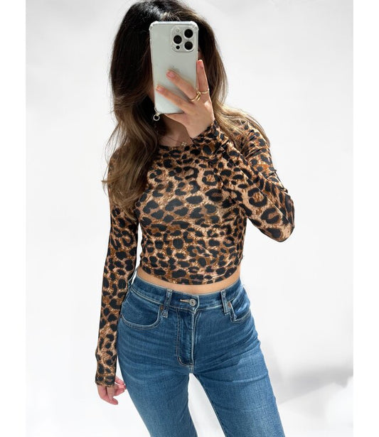 Leela top - Leopard