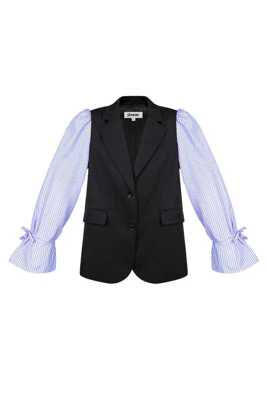 Stripe Blazer Long Sleeve