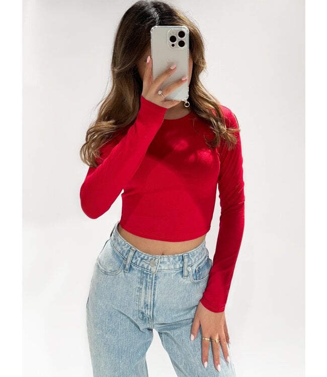 Leela top - Red