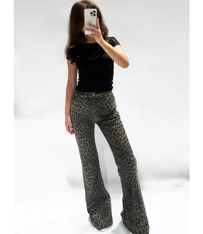 Demi Leopard Jeans