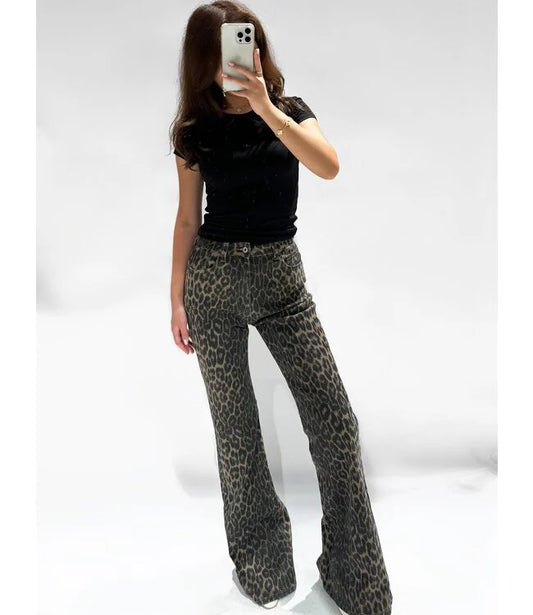 Demi Leopard Jeans