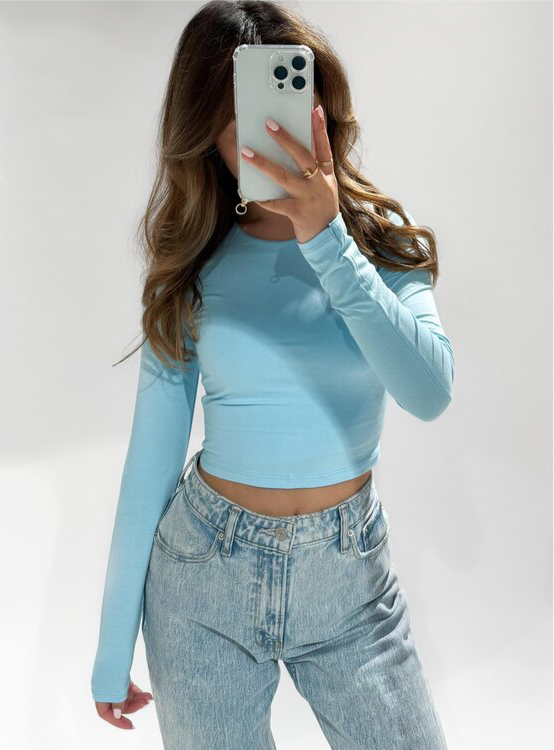Leela top - Sky Blue