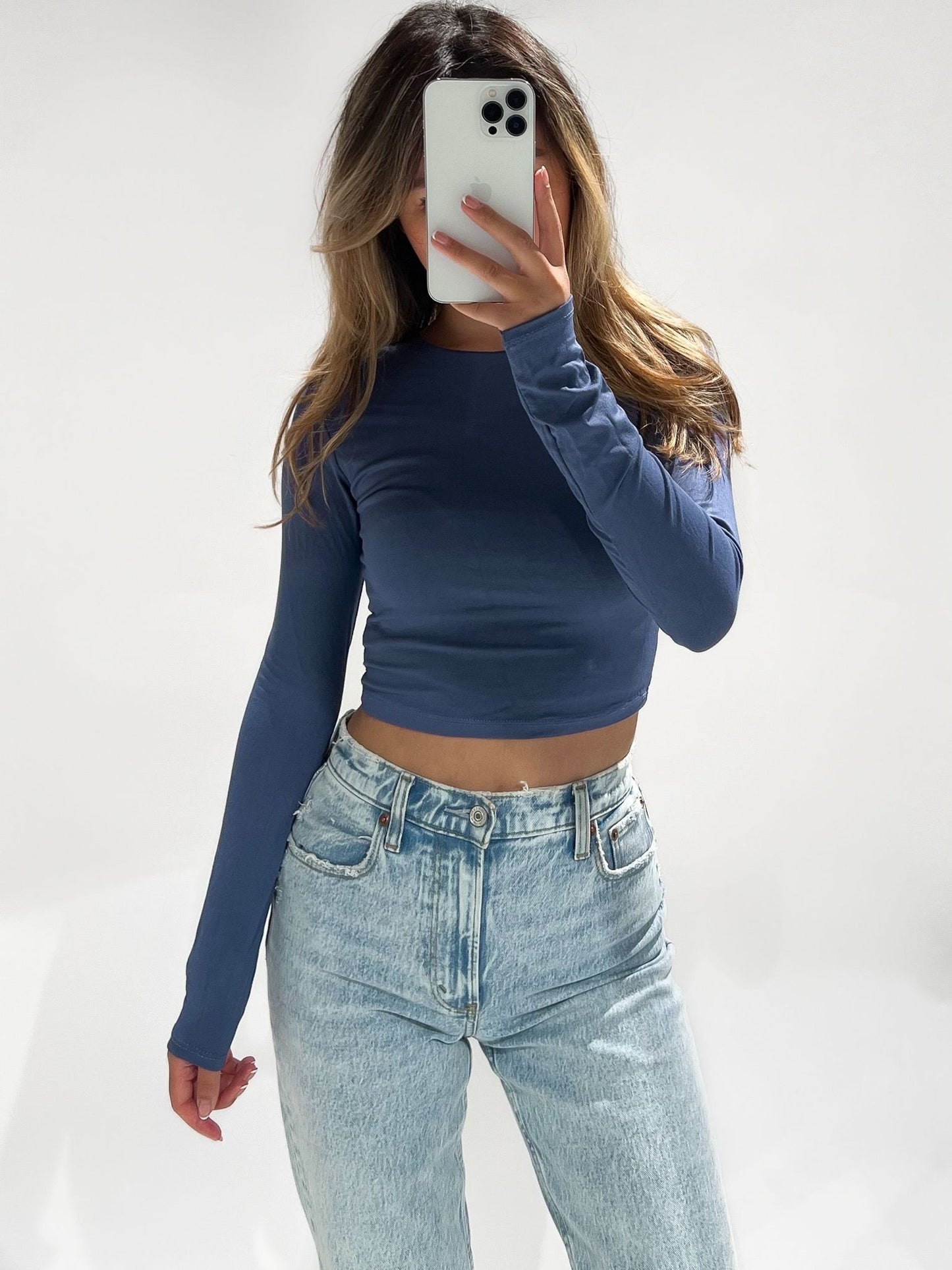 Leela top - Dark denim