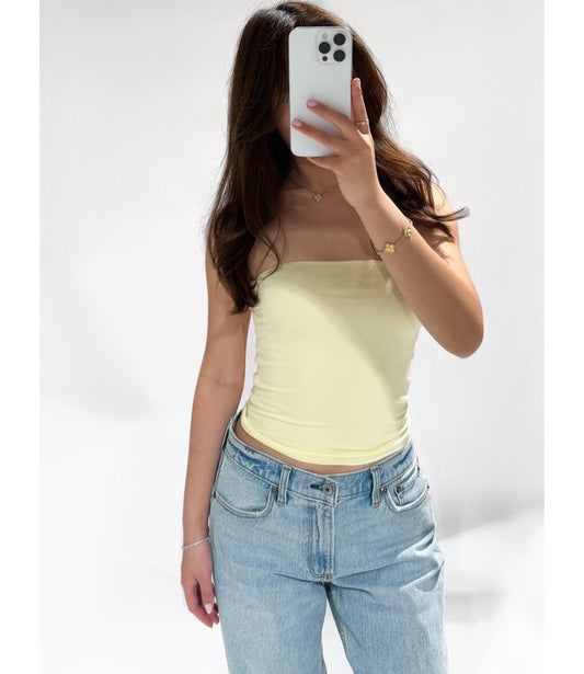 Tara Tupe top - Lemon