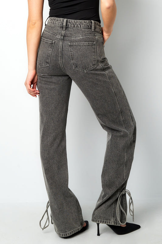 Jeans met Strikjes Grijs